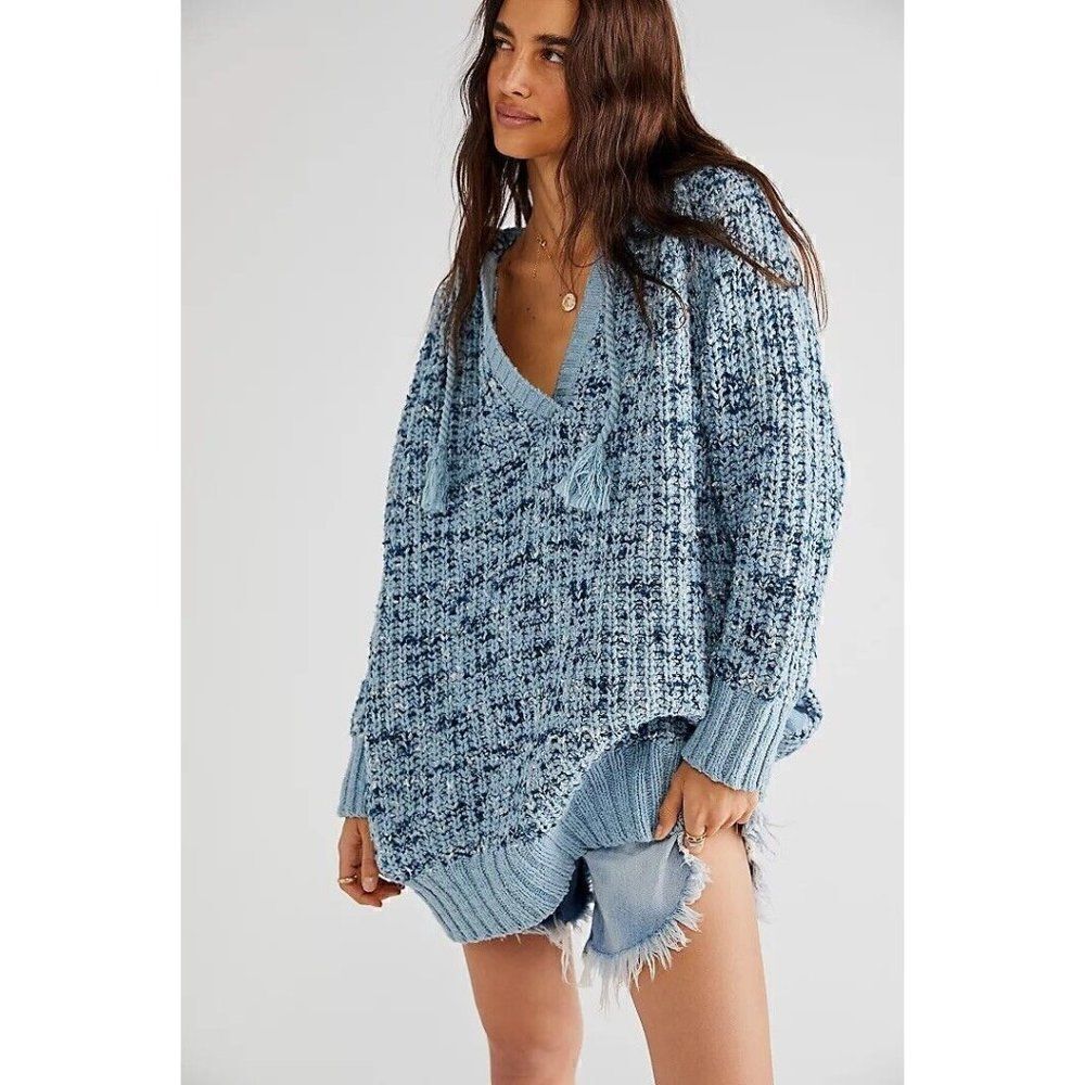 NWT FREE PEOPLE Sz XS NEVER LEAVING HOODIE PULLOVER SWEATER